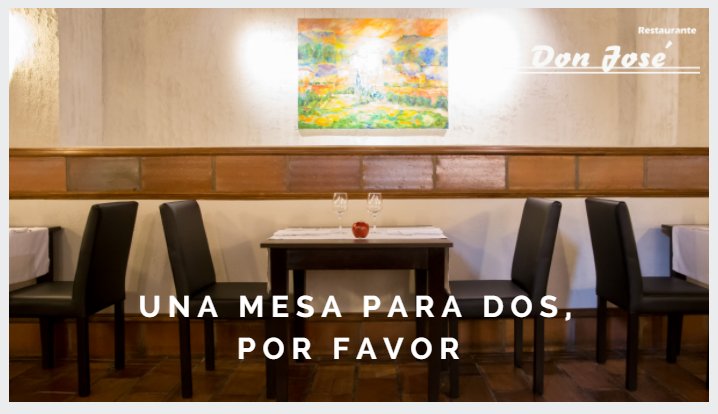 RestDonJose's tweet photo. ¿Tienes una cita? 👩‍❤️‍👨
💻 https://t.co/TDrSf6z5Ub
📩 restaurantedonjose@grupohostal.com
📞 916752644
Avd Constitución, 173  #Torrejón #Madrid https://t.co/7YJJ3vaiwe