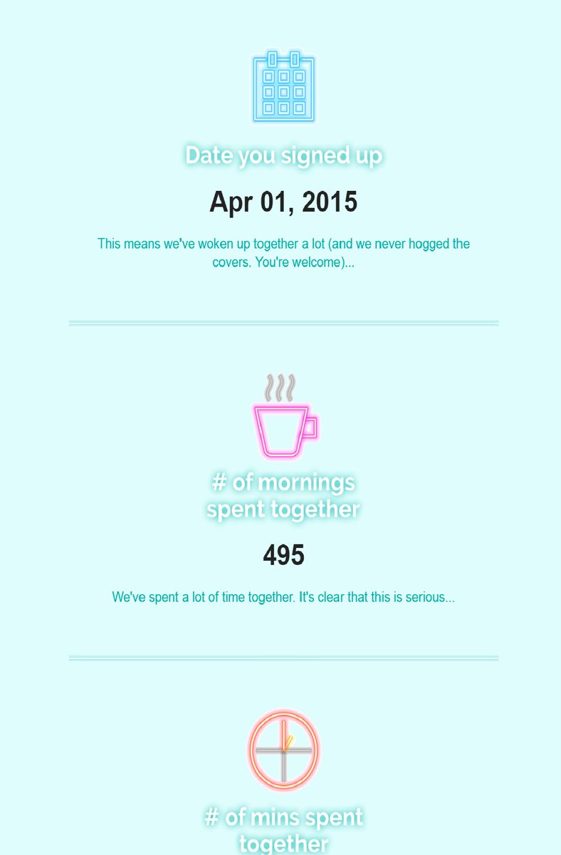 __icarus's tweet photo. @theskimm did a v. nice job of using analytics in a personal and fun way. Not creepy or data-driven-and-dry per usual. Happy 5th bday! https://t.co/LhaoIEap2O