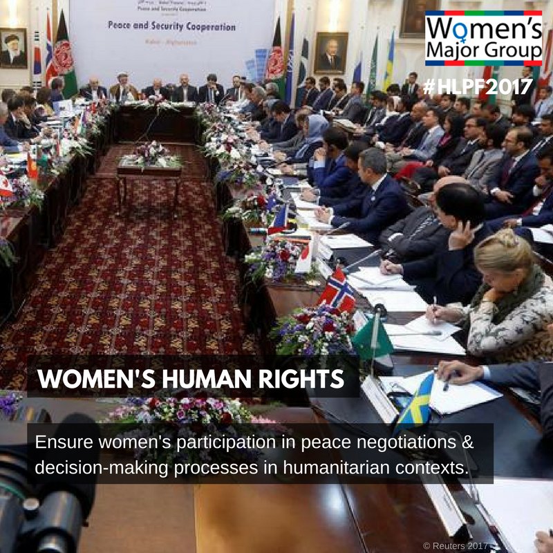 TriciaAkakpo's tweet photo. #Whatwomenwant A place in peace negotiations &amp; decision-making processes in humanitarian contexts #HLPF2017 #feministvision @CSOPartnership_ https://t.co/VILO95idDY