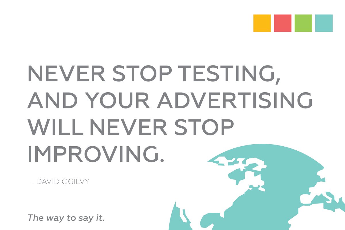 thekoagroup's tweet photo. Test, improve, make sure it's done right. #Advertising #branding #Loving #WednesdayWisdom https://t.co/ScY7mgZ3Mq