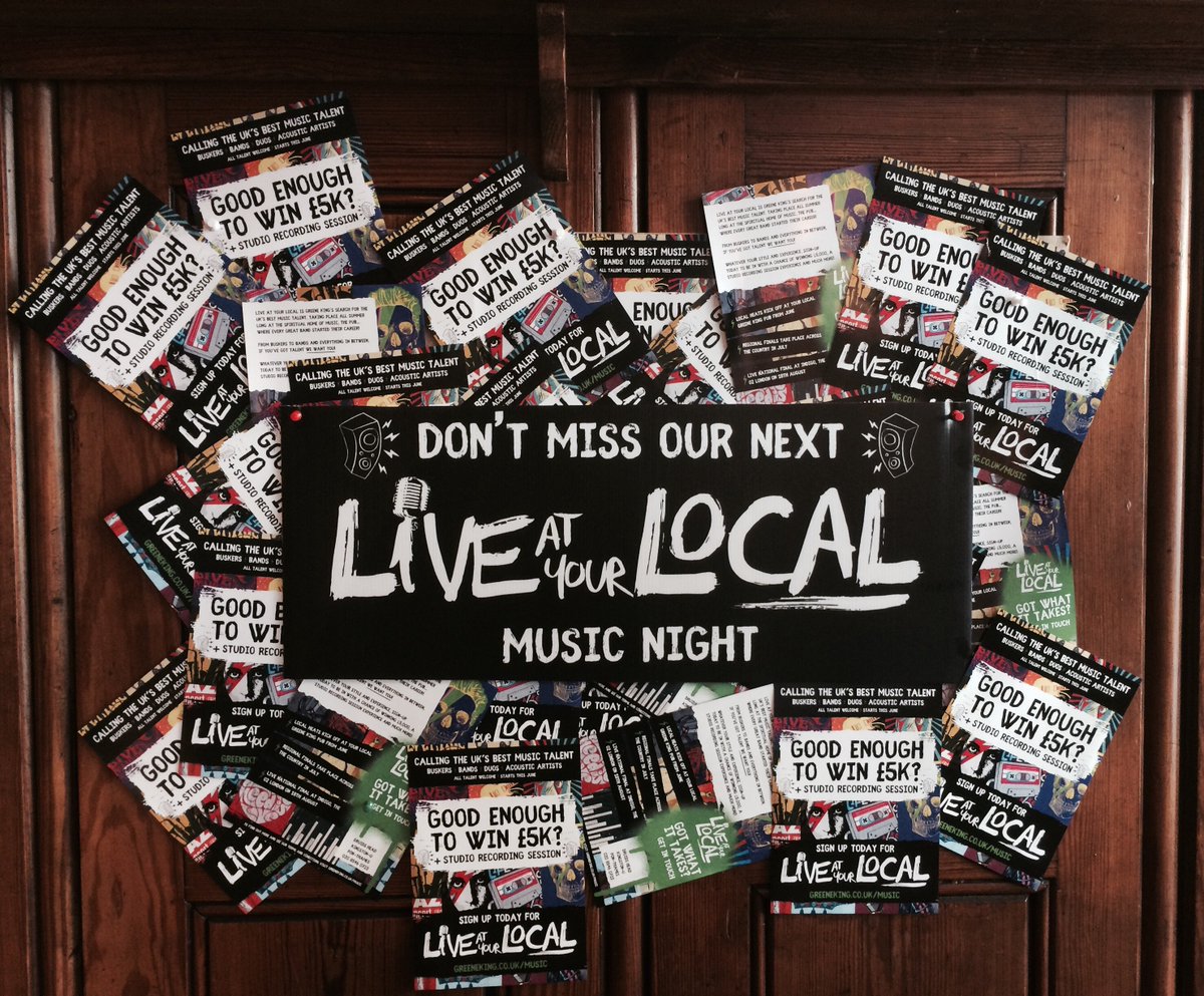 DruidsHead's tweet photo. That’s right! #LiveAtYourLocal regional finals starting tomorrow at 7.30pm! Don’t miss it! #summerofsound https://t.co/Hq5T16nQBu