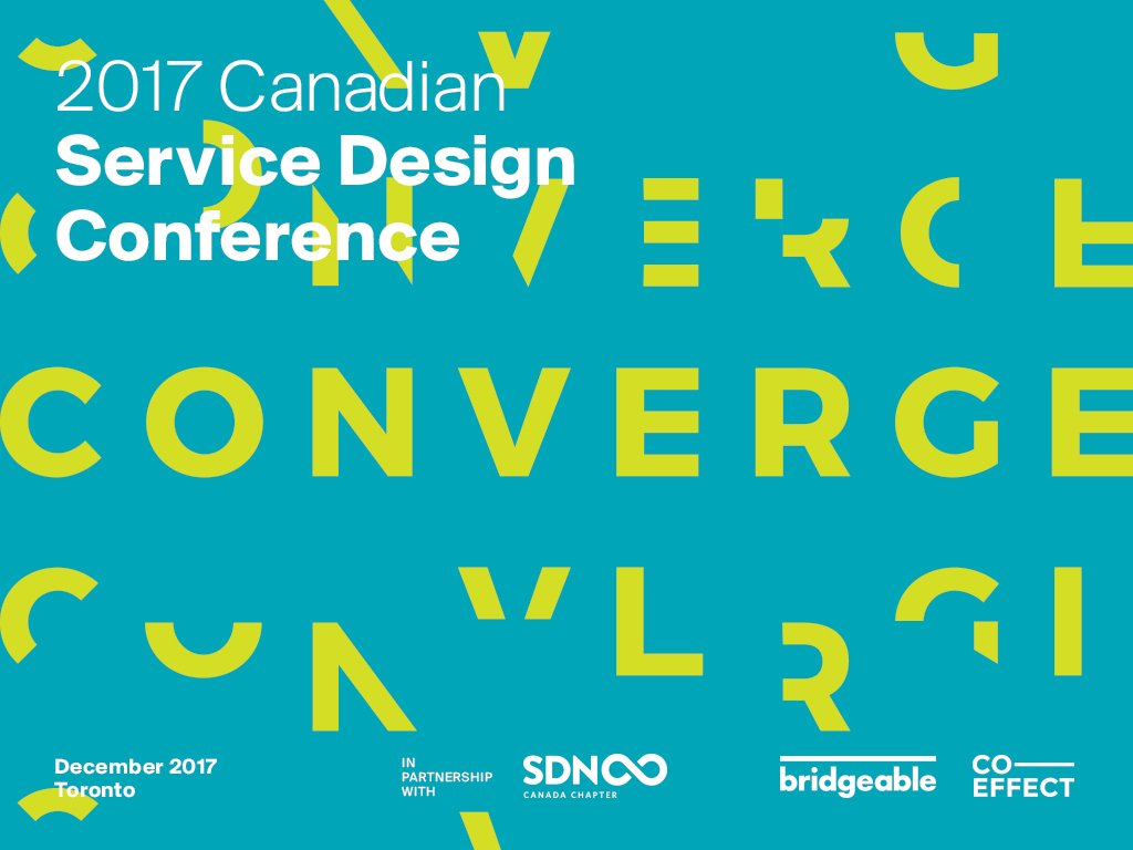 SDNCanada's tweet photo. Here it is: The Canadian Service Design Conference is back for a second year! December 2017, downtown Toronto—more details to come! https://t.co/2T4sNY9LAM