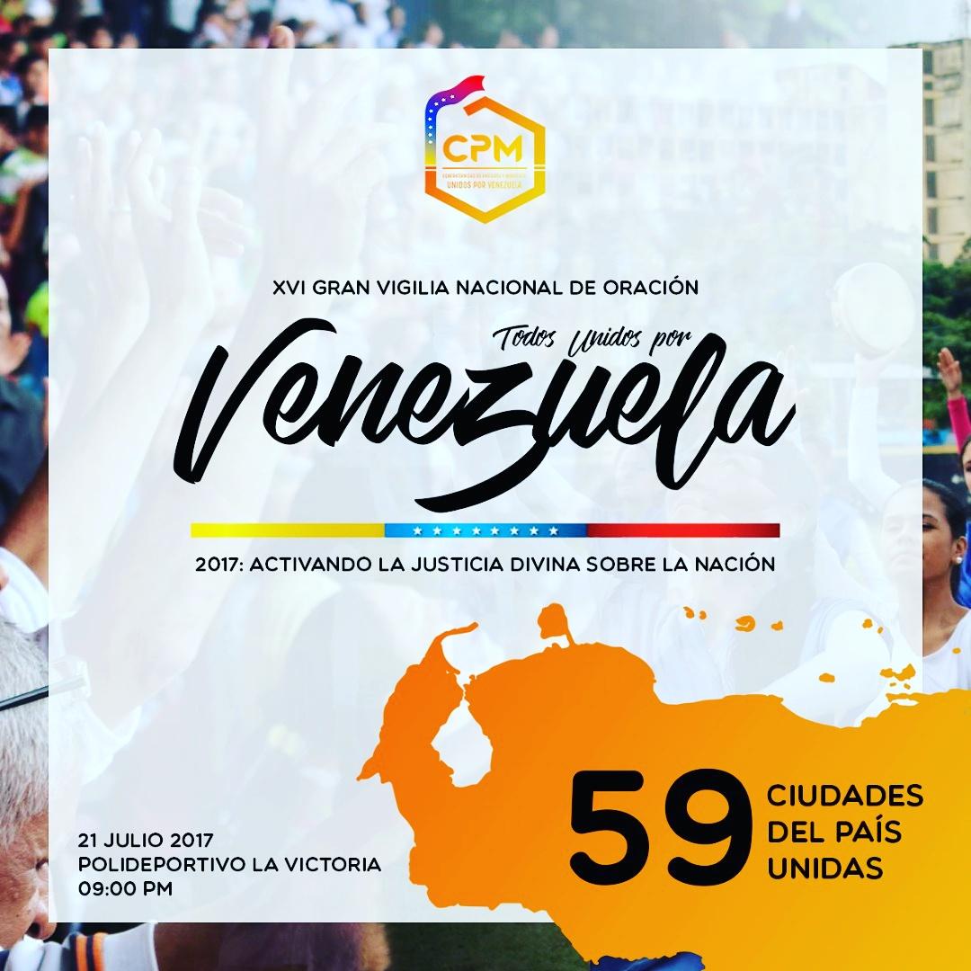 CFraternidadPM's tweet photo. Pastores del Estado Aragua, están invitados junto a su congregación a la "XVI Gran Vigilia Nacional de Oración" https://t.co/uIzzftMDeA