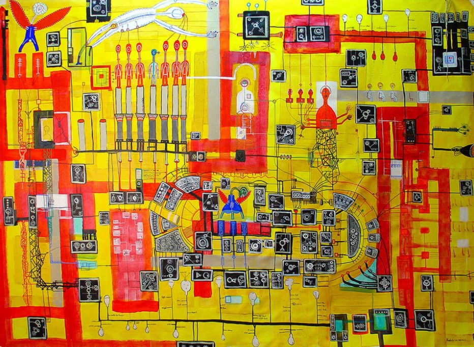 EyauukArt's tweet photo. CERN Within 💫
BY Leo #Kadele 🇭🇷 Croatia 
#Abstract #Painting https://t.co/cDsbi4OC9U