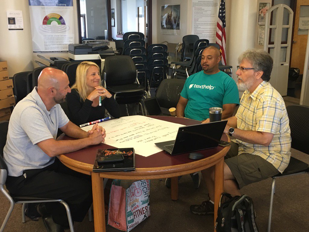 WWPSSupt's tweet image. WWPS District Admin discussing the power of a positive mindset! #summerreflection @WWPS1