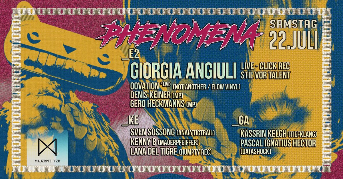 Oovation's tweet photo. Looking forward to play again at my beloved residency Mauerpfeiffer. #residency #mauerpfeiffer #phänomena #oovation #live https://t.co/b4rT2UJPb3