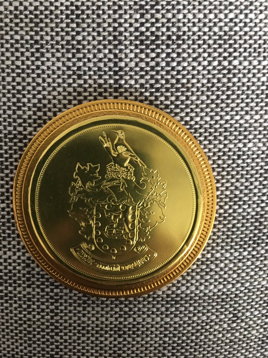 Every graduating student <a href="/FalmouthUni/">Falmouth University</a>  gets one of these yer beauties.... #choc #eatit