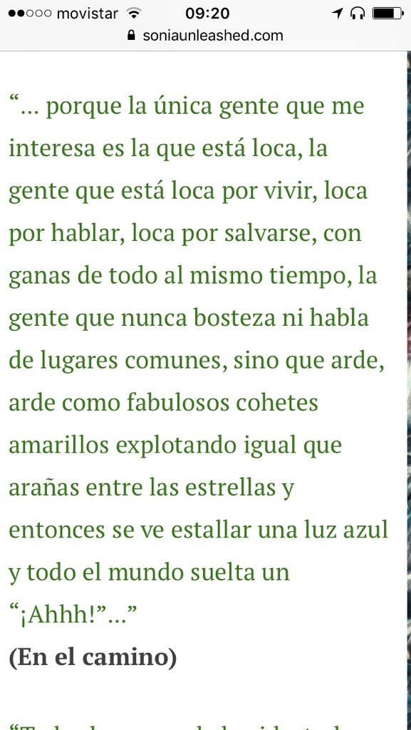 ElMaurixxx's tweet photo. @FelipePigna Viste, Felipe? Me sonaba la frase... no es de Morrison, es de Jack Kerouac, de su libro "En el camino" https://t.co/Pfyel2kBIV