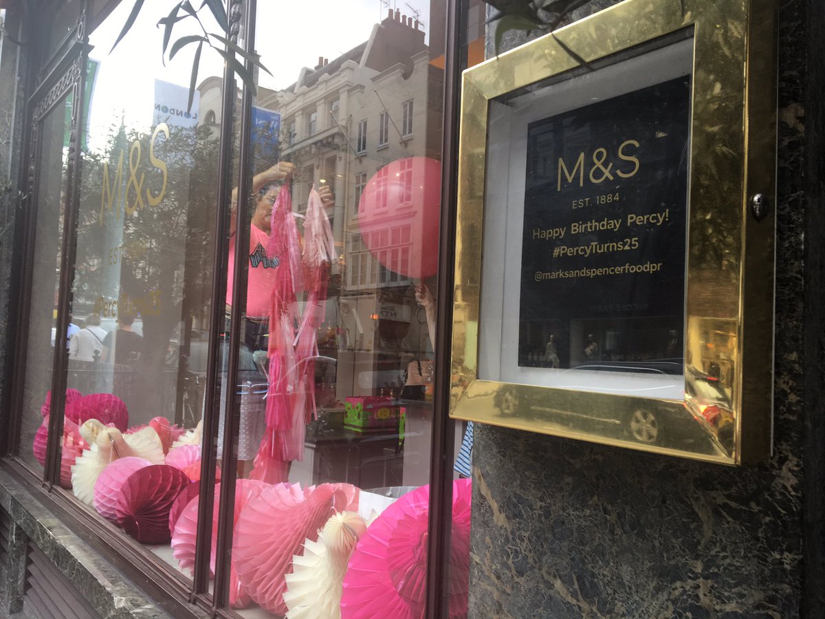 Now here's one we're really looking forward to... <a href="/lovePercyPigs/">Percy Pig</a> 25th birthday with <a href="/marksandspencer/">M&S</a> !