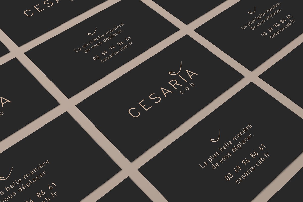 Blueberrysoff's tweet photo. Lancement imminent pour CESARIA CAB / Transport de Prestige sur #strasbourg Identité signée @Blueberrysoff ! #design #créationlogotype https://t.co/cYFXSq5l6c
