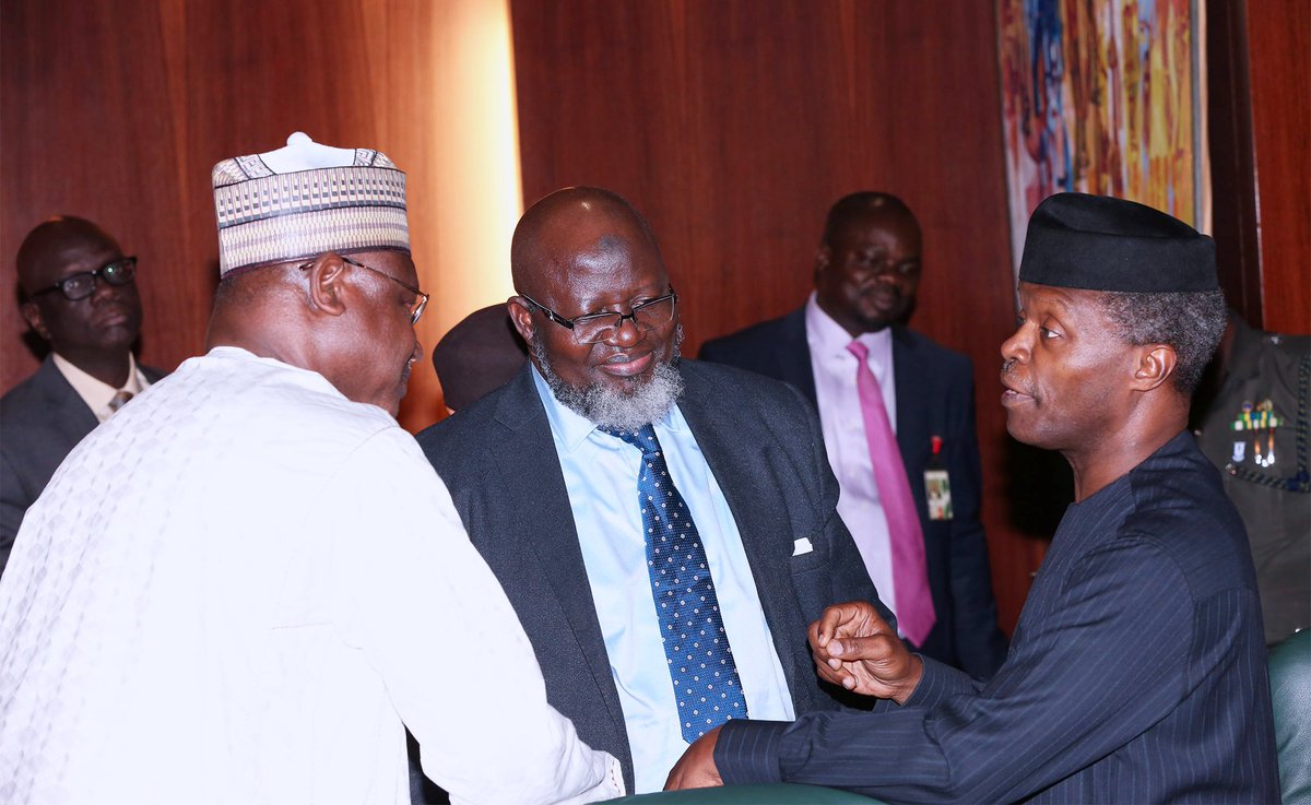 Photo: Today's #FECMeeting, presided over by @ProfOsinbajo