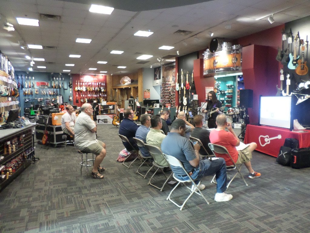 line6dbrown's tweet photo. Thanks to everyone who came out to @guitarcenter #Brookfield, WI for @Line6 #ToneMadePro! https://t.co/CrZRZe184i