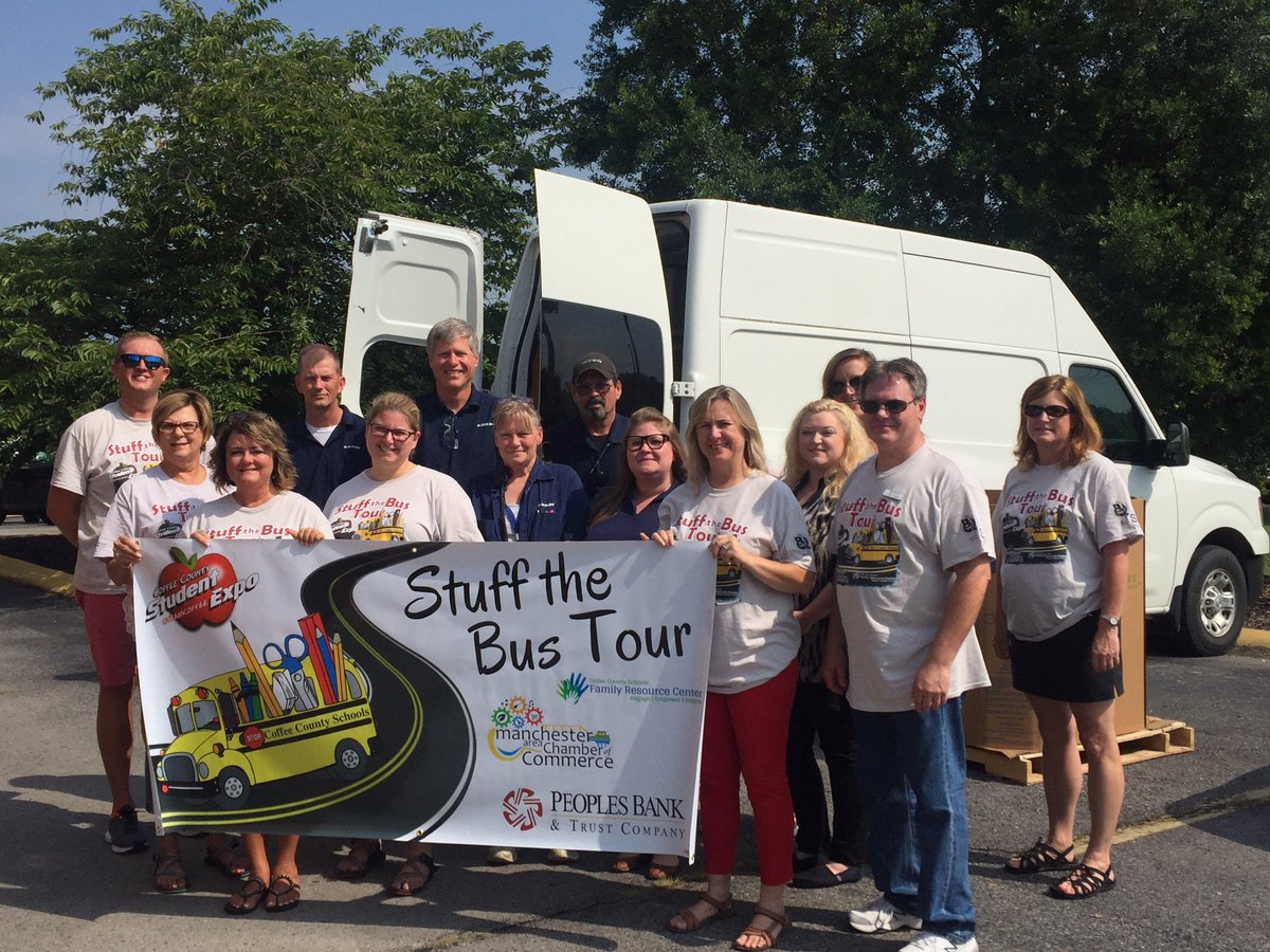 ManchesterTimes's tweet photo. Kasai had a van and pallet full of supplies for Coffee County Schools on the Stuff the Bus Tour. Next stop: Unity Medical Center. https://t.co/jATf6iMGN7