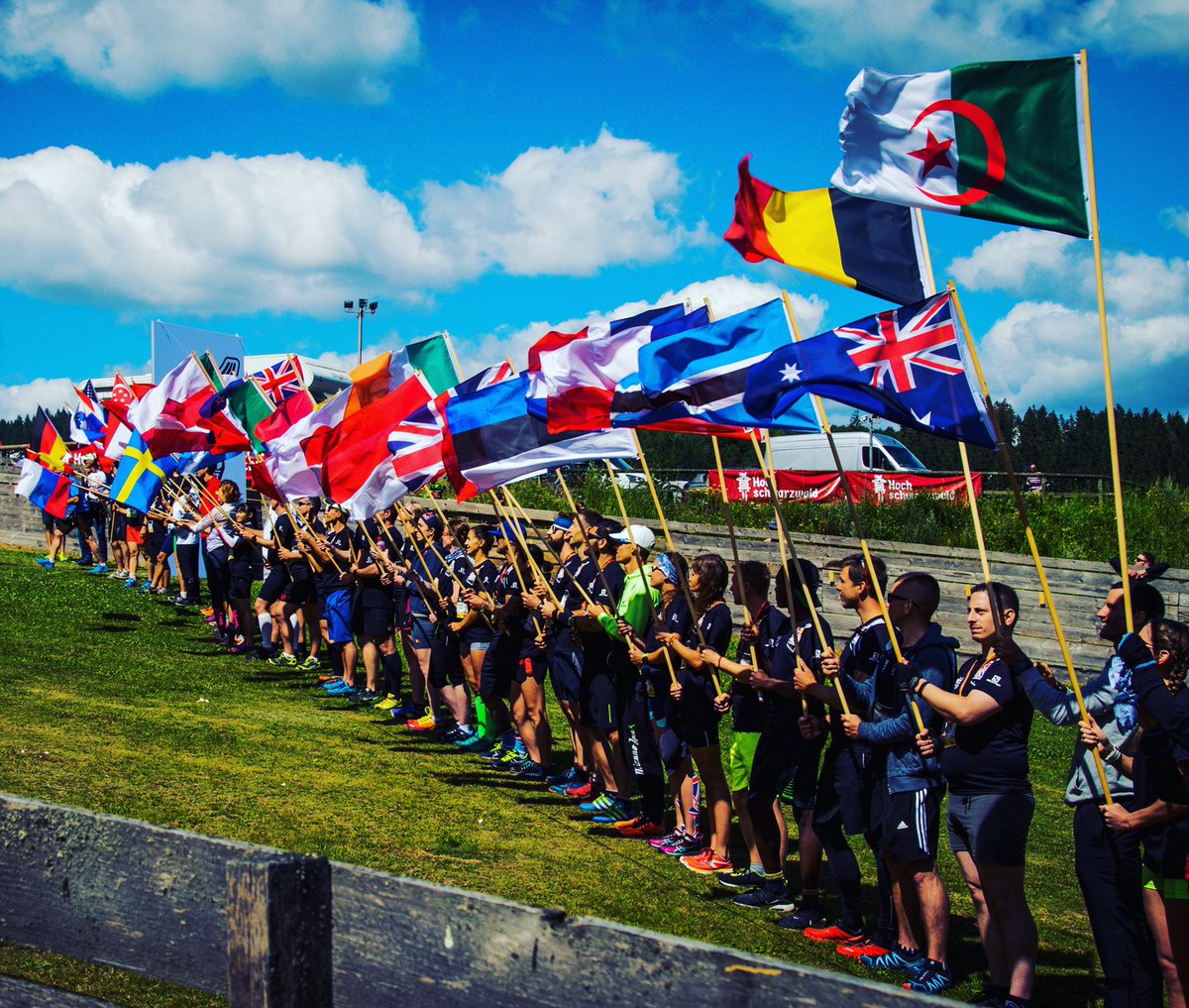 padraig42's tweet photo. Carrying the Irish Flag during the opening ceremony at Redbull 400 World Championships in Titisee-Neustadt 🇮🇪 #RedBull400 #53dn https://t.co/XoEX0tyF8T