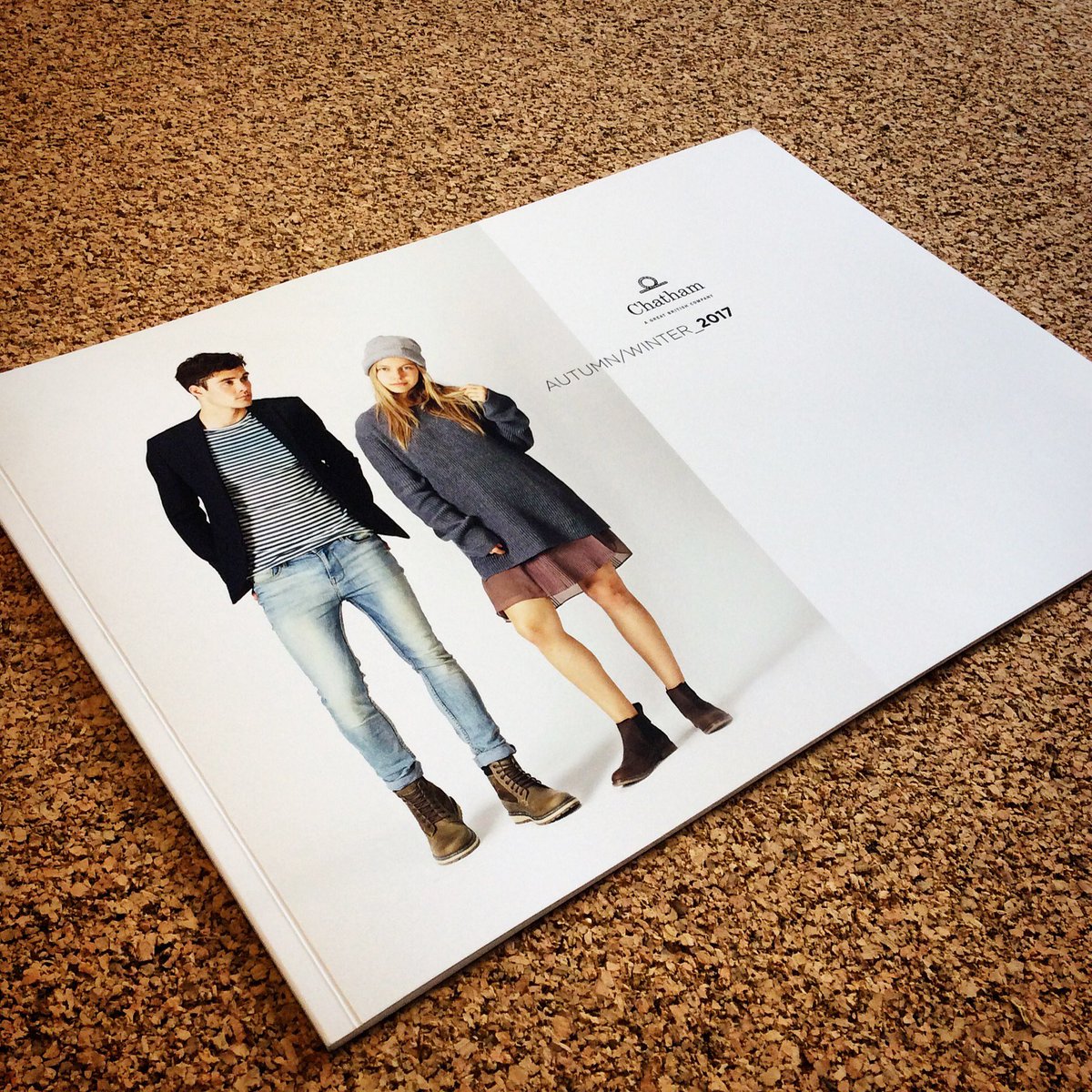 briggsandco's tweet photo. Fresh off the press! @ChathamUK AW17 Lookbook 👌 #brochure #GraphicDesign #Taunton #Somerset #design #footwear #print https://t.co/uEXrKjd8tu