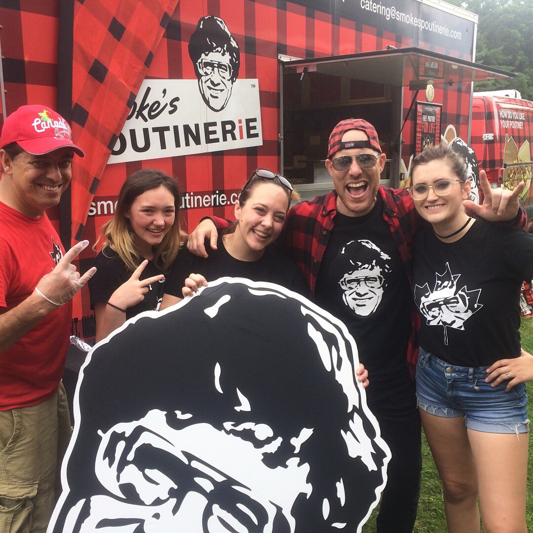 poutinerie's tweet photo. CEO Ryan Smolkin and crew ROCKED It at #campwoodeden for @FriendsofWeCare #Campday!!! https://t.co/SufKdKxWIl