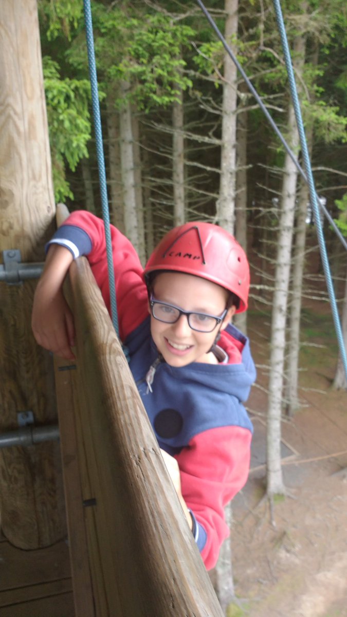 robwilkprimary's tweet photo. Day 3, adrenaline pumping, death defying, high ropes and high wires! Not for the feint-hearted. #RWPAY6@Hawkhirst Scout Adventure Camp. https://t.co/KHqIauJN70