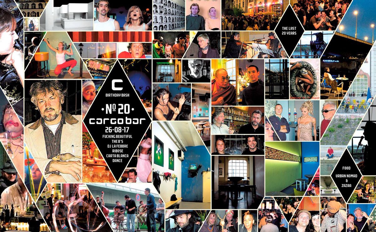 20 jähriges Jubiläum der Cargobar.26.08.2017 16-04h live: fucking beautiful - the b's - carta blanca dance - dj ribose - dj la febbre