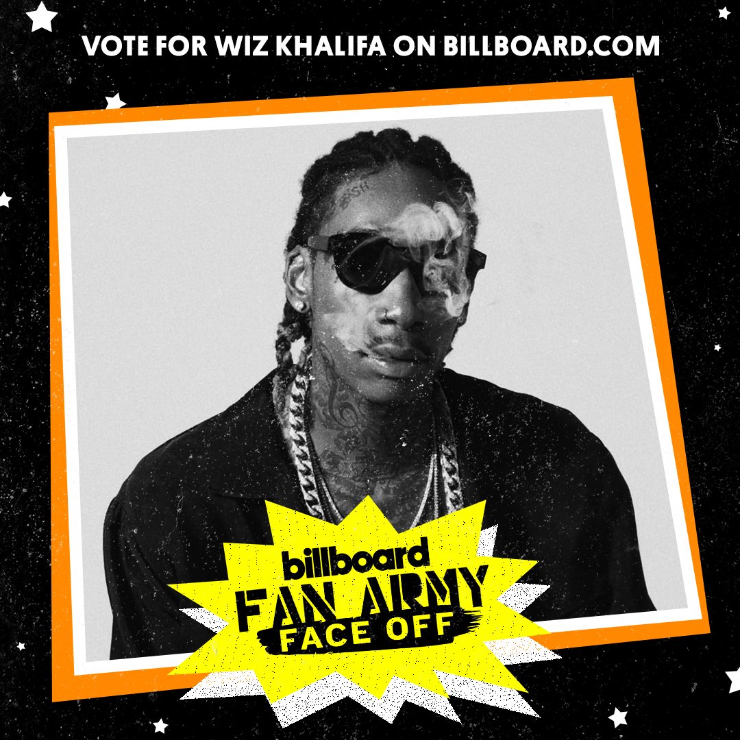 billboard's tweet photo. Vote! Demi Lovato’s #Lovatics v. Wiz Khalifa’s #Taylors https://t.co/YzgcT7Kimq
#FanArmyFaceOff https://t.co/AkNjOlGvVV