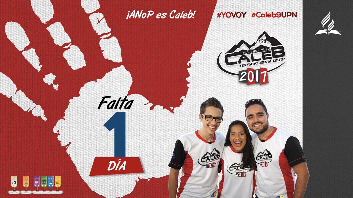 AdventistasUPN's tweet photo. Falta 1️⃣ día para Misión #Caleb9UPN 🤚 / Vamos a dedicar un tiempo para salvar y servir en el territorio de la ANoP 🙏 https://t.co/rytSHPOvac
