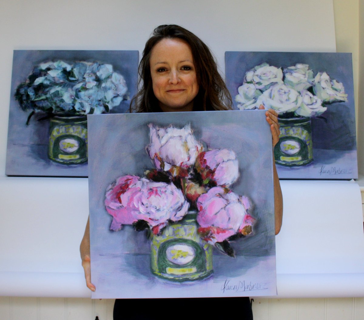 KMortimore's tweet photo. Excited! New box canvas prints for @ThreeWaysHouse home of #thepuddingclub soon to be available via @bobacollection, 50cm #flowersinsyruptin https://t.co/dMUYG0hQ8O