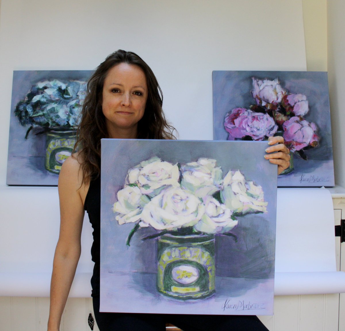 KMortimore's tweet photo. Excited! New box canvas prints for @ThreeWaysHouse home of #thepuddingclub soon to be available via @bobacollection, 50cm #flowersinsyruptin https://t.co/dMUYG0hQ8O