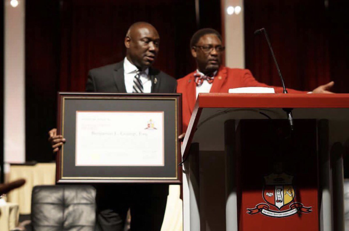 ParksLawLLC's tweet photo. Attorneys @parksesq and @AttorneyCrump receive the @kapsi1911's National Humanitarian Award at the fraternity's annual Conclave. #Klave17 https://t.co/HqqJBcpsU6