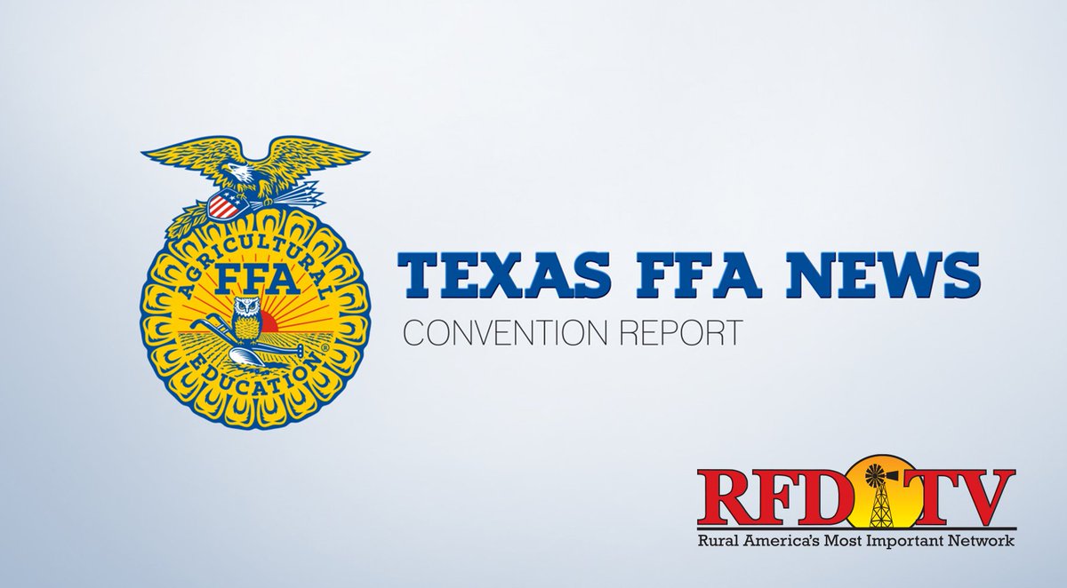 TexasFFA's tweet photo. The 2017 Convention Report was featured on RFD-TV! This video was shot and edited by Texas FFA members. https://t.co/BXcdvnAFgp https://t.co/QnLcrvkfOG