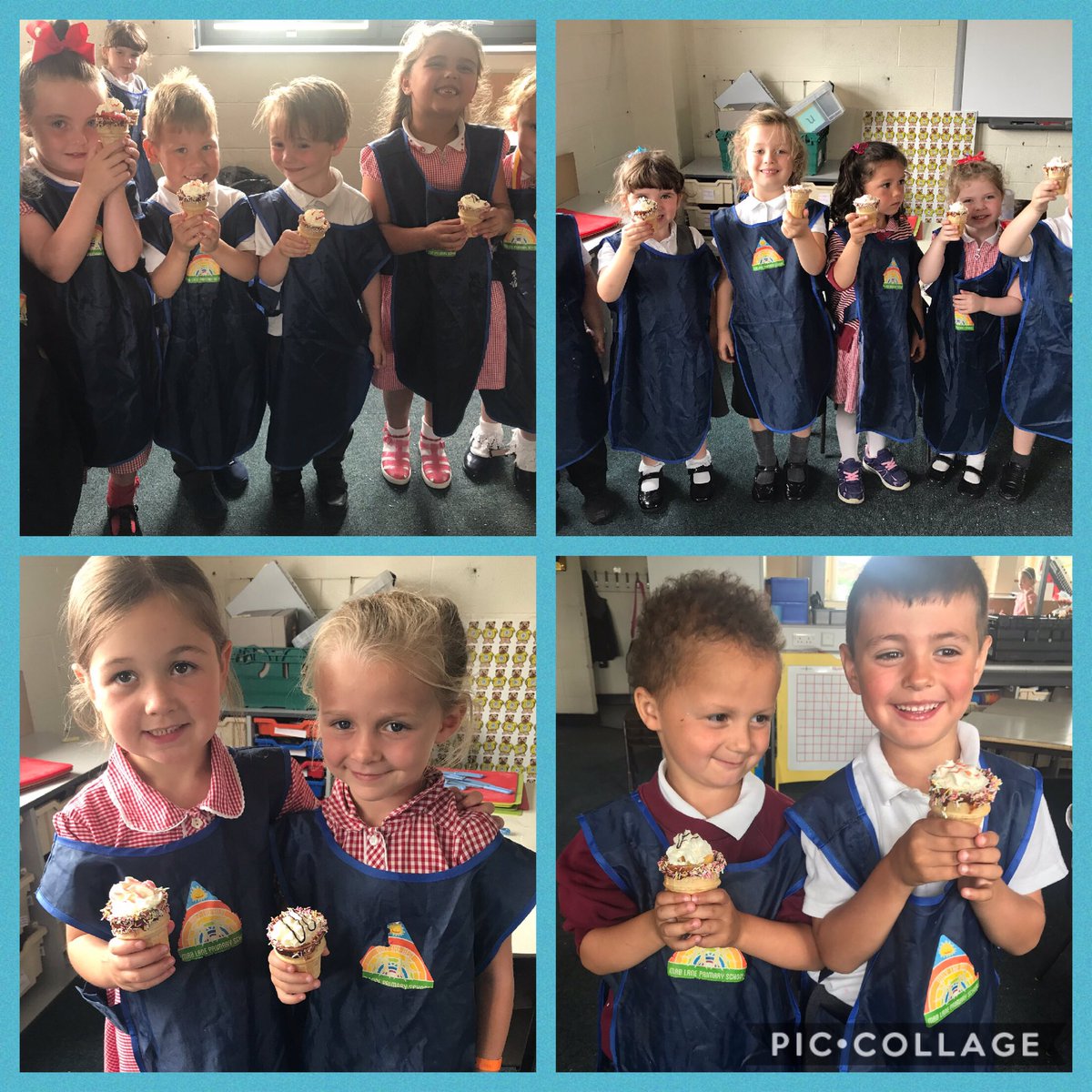 MissKellyMLP's tweet photo. Finally, we could eat our delicious fresh fruit 'ice cream' cones 🍦🌈🍓 #LastCookeryLesson #WellDoneReception https://t.co/Q4tlh9NH2k