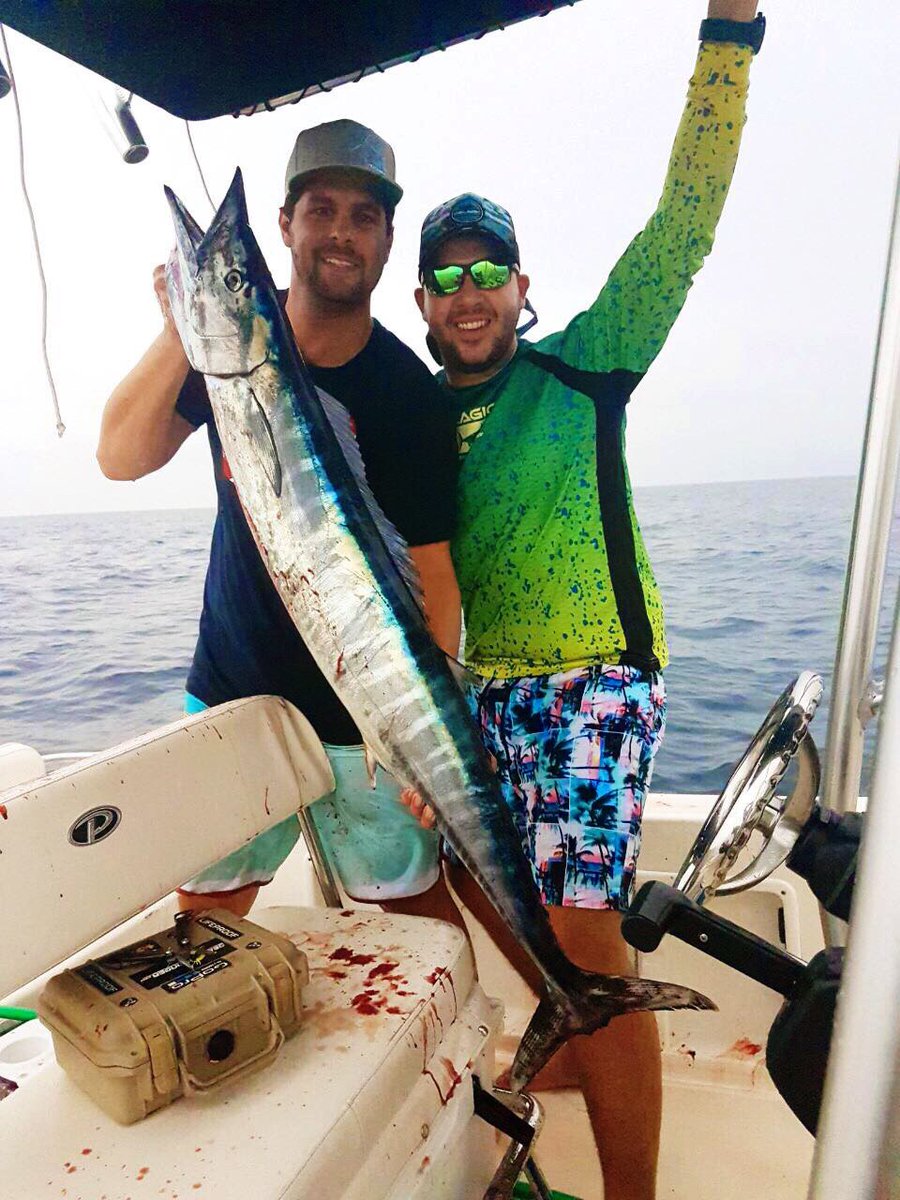 Just a regular Wednesday for Eugenio and David V. 🎣 #fishing #wahoowednesday