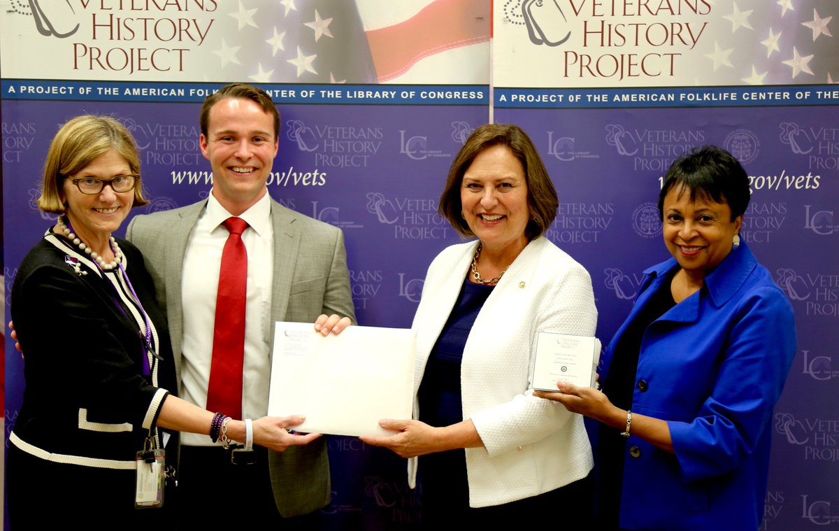 SenatorFischer's tweet photo. Delivered stories of 20 #NEvets to the Veterans History Project today. Thanks @LibraryCongress for preserving these pieces of history https://t.co/MfpfY13SG9