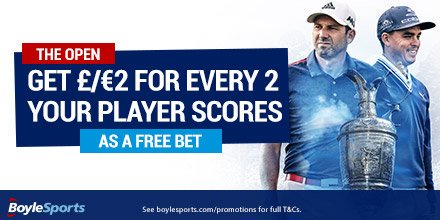 BoyleSports's tweet photo. RT & REPLY
and you could #Win a free €/£50 bet by predicting the winner of the #TheOpen! Use #BoyleOpen https://t.co/7CbaaEnByA