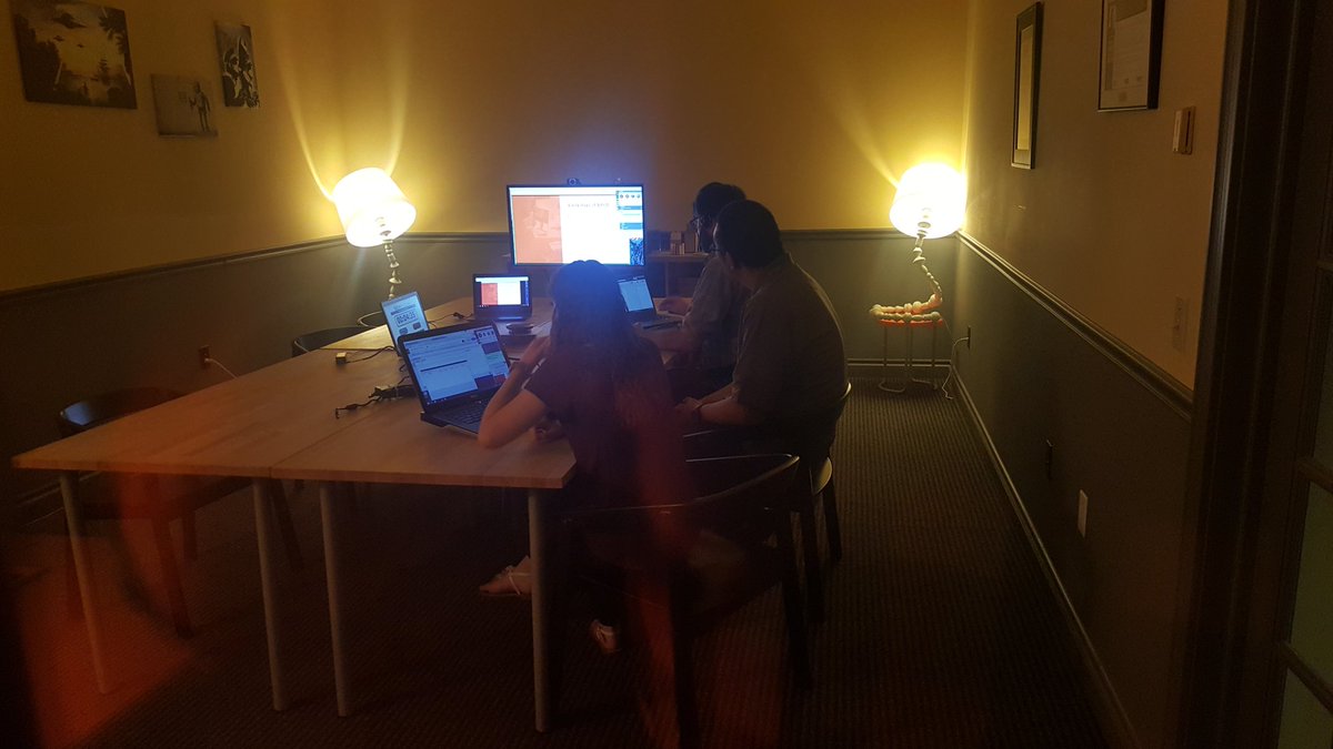 BITtogether's tweet photo. The BIT team with @newmindgroup exploring Personal Devices in the Workplace in today's webinar. #byod #behindthescenes #IT https://t.co/EMVDlsnfzC