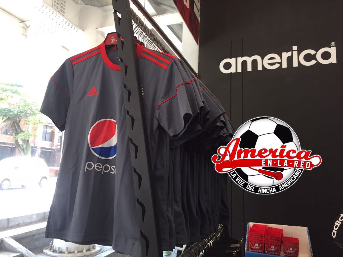 Americaenlared's tweet photo. La nueva camiseta de @AmericadeCali ya está disponible en la tienda del estadio 😎 https://t.co/UvN4VWQhHN