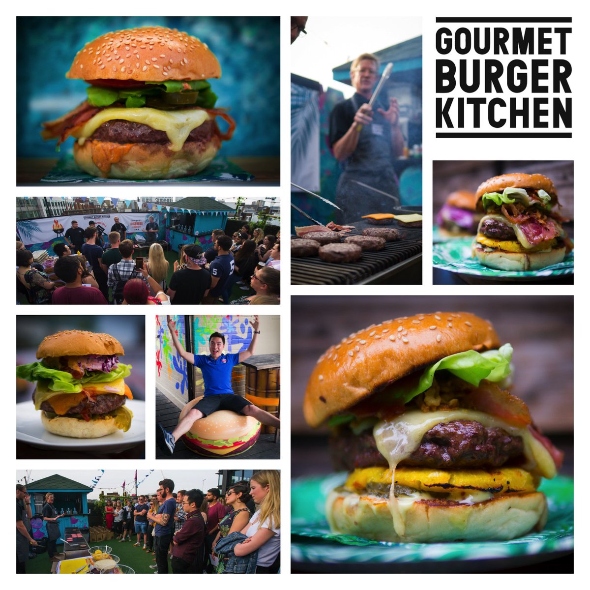 Gorgeous burgers cooked by head chef <a href="/tmolema/">Tim Molema</a> of @gbkburgers at the #GBKBBQ last night. 🍔 Burger heaven!  Great night out!