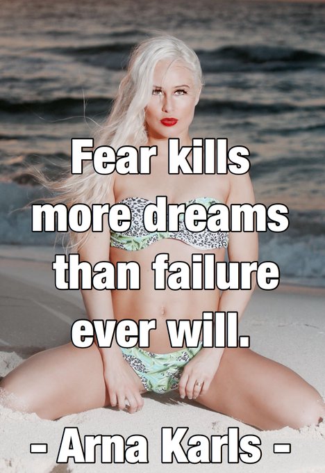 Fear kills more dreams than failure ever will.  - Arna Karls - https://t.co/IZXVH2REEb<a href="/tag/playmate"class="tags"><span>#playmate</span></a><a href="/tag/icelandic"class="tags"><span>#icelandic</span></a><a href="/tag/nowlive"class="tags"><span>#nowlive</span></a>