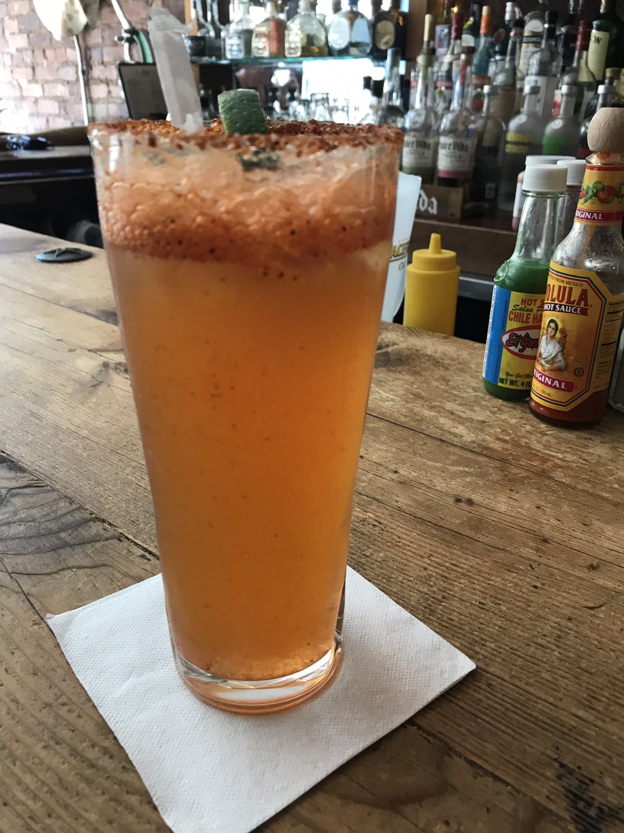 Lobobrooklyn's tweet photo. Heatwave? Wave back with a frosty cold @Pacifico_Beer Michelada in the A/C! #heatwave #brooklyn #beer https://t.co/1GdW92axT2