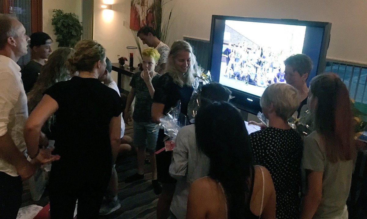 #afscheid groep 8. Veel woorden van dank... terecht! #samen #vieren