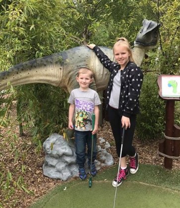rascalbaybrentw's tweet photo. Our dinosaurs are friendly, you won't be put off your game by our giant friends... #dinosaur #rascalbay https://t.co/OqkJcVBWoD