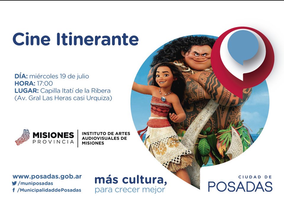 muniposadas's tweet photo. En estas #VacacionesDeInvierno el cine llega a tu barrio #encontrate en #Posadas. https://t.co/4Mrlae0Sae
