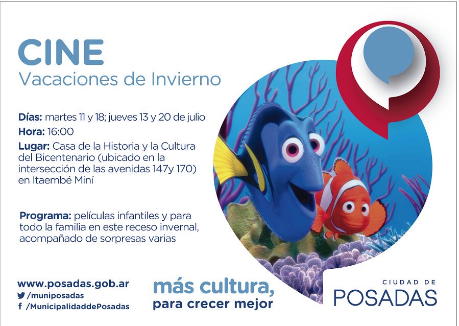 muniposadas's tweet photo. En estas #VacacionesDeInvierno el cine llega a tu barrio #encontrate en #Posadas. https://t.co/4Mrlae0Sae