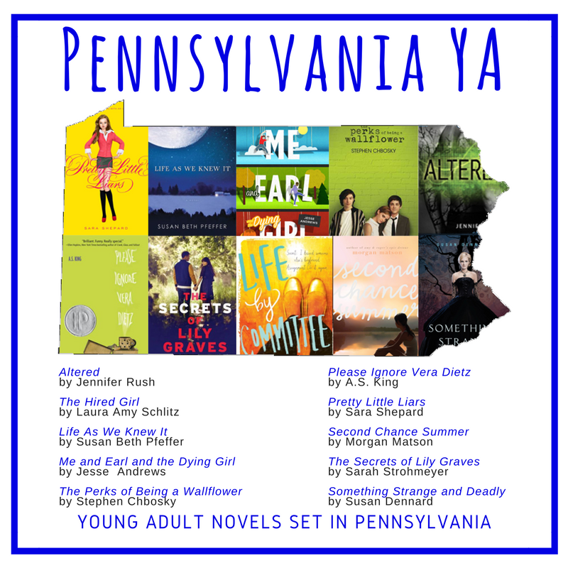 AbigailsWriting's tweet photo. I have the new #YAbyState graphic for Pennsylvania! The first accidentally included a couple VT titles. Which ones are you going to read? https://t.co/BhTzbL7vBL