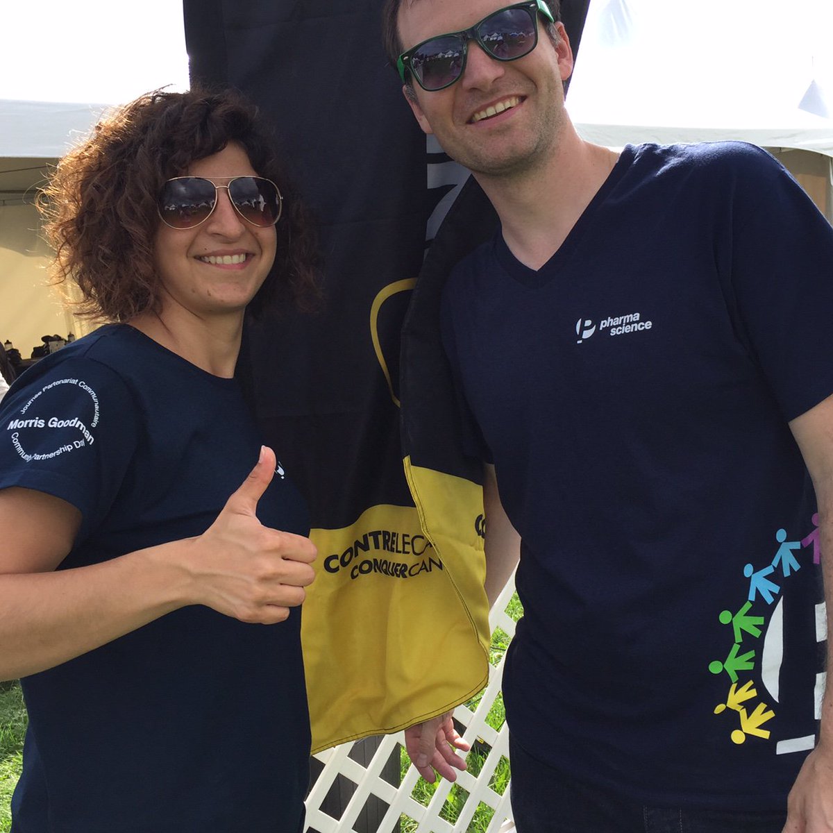 _Pharmascience_'s tweet photo. Francis &amp; Jessica support moral de Pharmascience, parce qu'on accomplit rien seul quand on travaille en équipe #CycloDéfi #TeamPharmascience https://t.co/N1eGvUIoKf