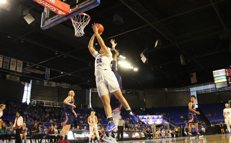 Sidelines_Sport's tweet photo. With Ty Petty's departure, Alex Johnson is ready to take over as the leader of @MT_WBB in 2017-18 | https://t.co/L49dvwoHD0 https://t.co/aYCfPb0DTf