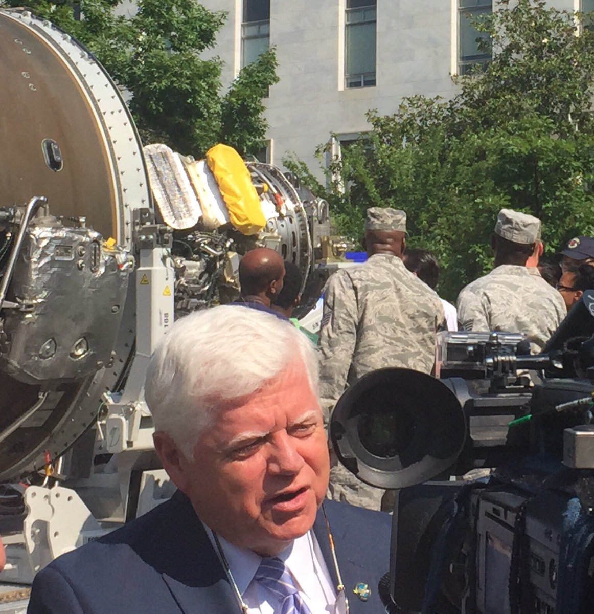 sbanda's tweet photo. U.S. Rep. Larson, D-Conn, visits #TheGreenEngine just blocks from Capitol Hill. @purepowerengine @prattandwhitney https://t.co/4tcsC3IHQn