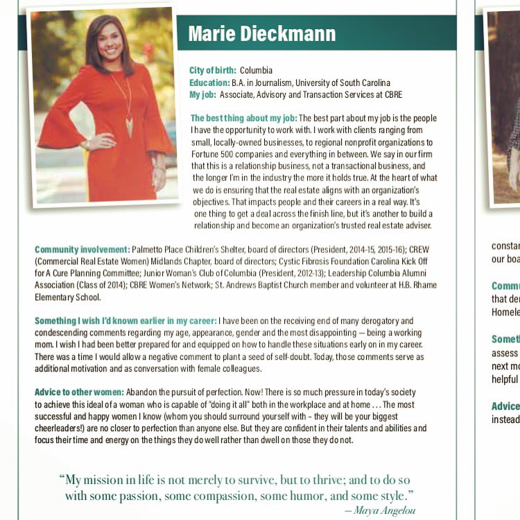 jwccolumbia's tweet photo. Congrats to JWC member & past President, Marie Dieckmann, on being named one of 2017's Women of Influence! #killinitdaily @CRBR https://t.co/NU51yyJirl