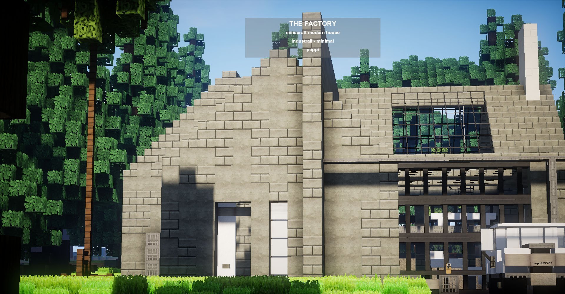 on Twitter "THE FACTORY minecraft modern house by peppi