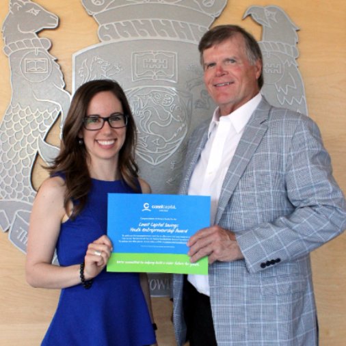 Coast_Capital's tweet photo. Congrats to Kathie-Lee, recipient of the Coast Capital Savings Youth Entrepreneurship Award! #KPU https://t.co/oKoZqiDBsI