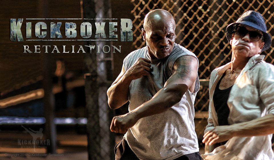 Briggs <a href="/MikeTyson/">Mike Tyson</a> returns the favor to <a href="/JCVD/">Jean-Claude Van Damme</a> with his textbook left hook – To be continued! The countdown to #kickboxerretaliation has begun