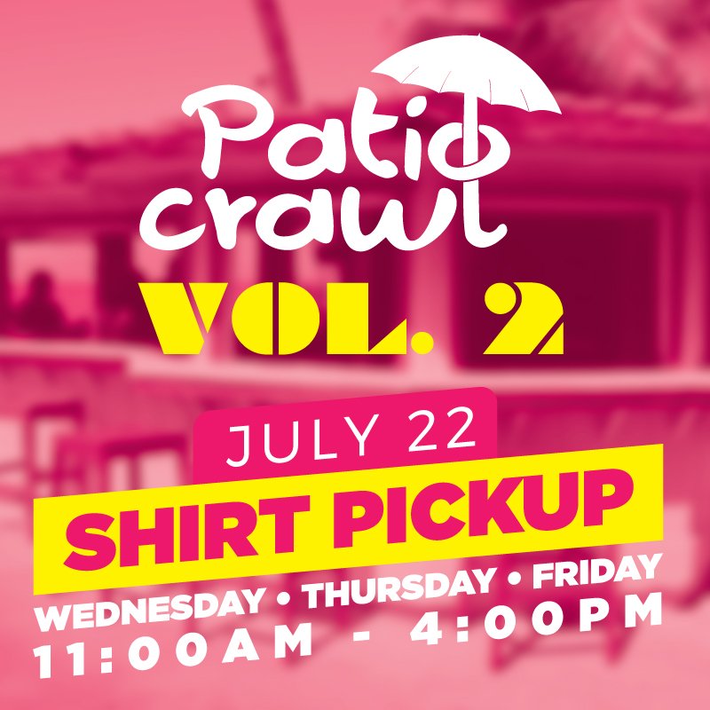 3RunEnt's tweet photo. Halifax Patio Crawl Shirt Pick up info.
#Halifax #PubCrawl #3RunEntertainment https://t.co/K7L6dVxkrW